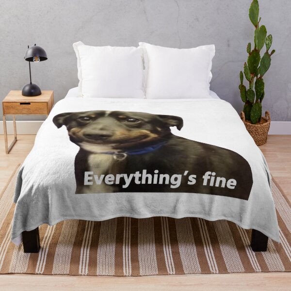 Item preview, Everything's fine dog designed and sold by Juliaafterhours.