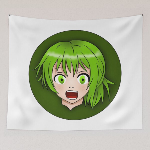 Item preview, Green Anime Girl | Melcudesign designed and sold by Melcu.