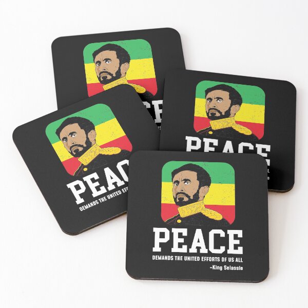 Item preview, Peace Rastafari Black History Month King Haile Selassie I design designed and sold by jakehughes2015.