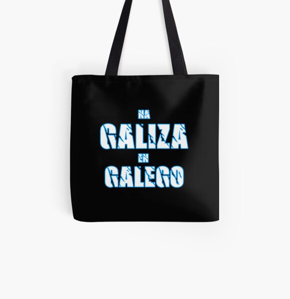 Na Galiza En Galego Bolsa estampada de tela