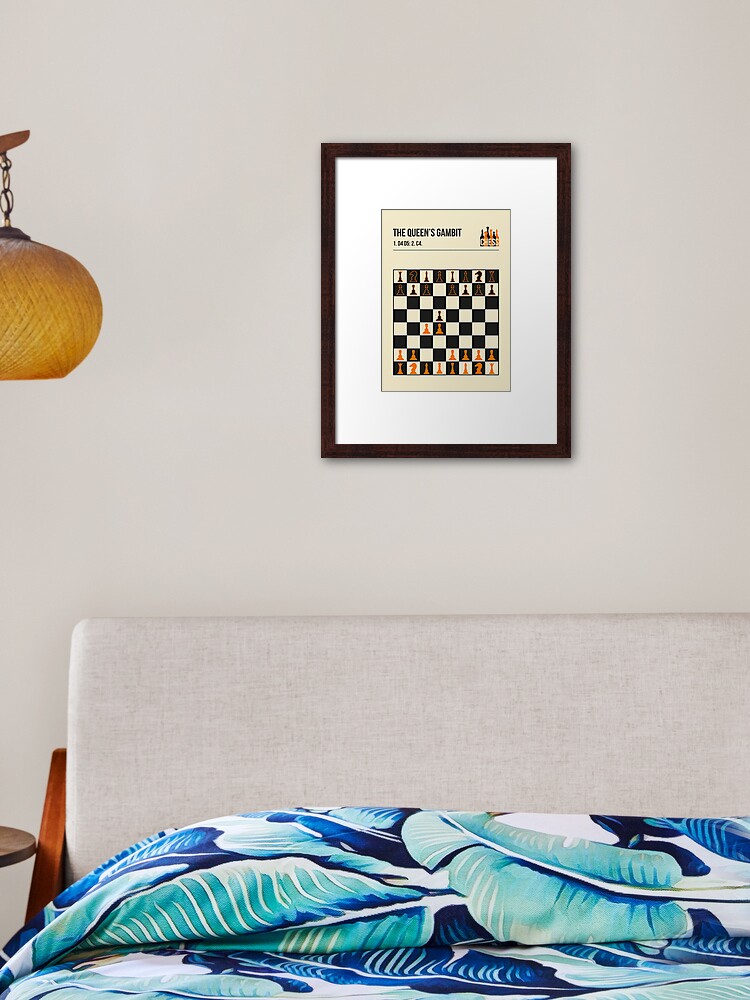 The Queens Gambit Chess Opening Poster Fine Art Print Poster for