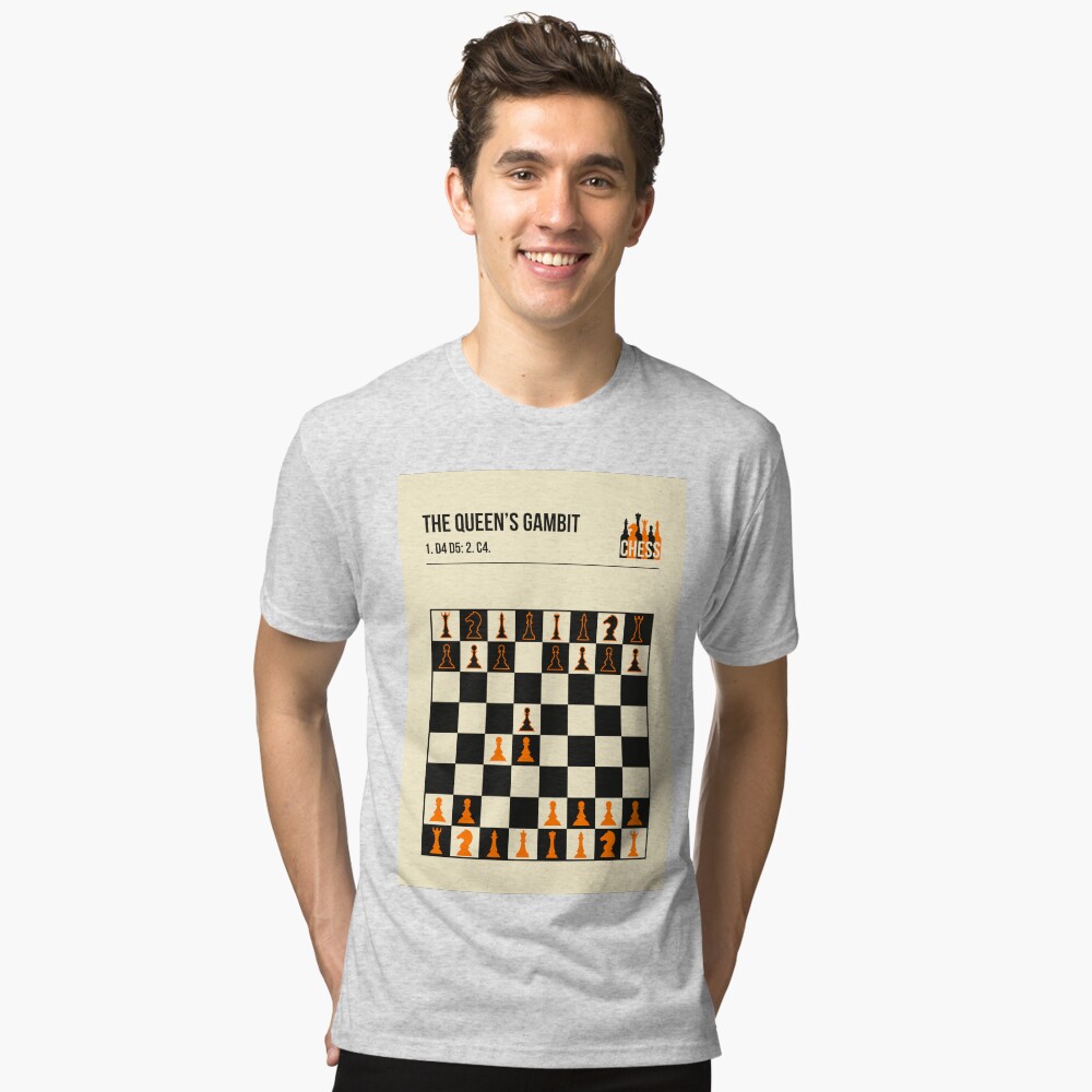 Chess - queen39s gambit t-shirt