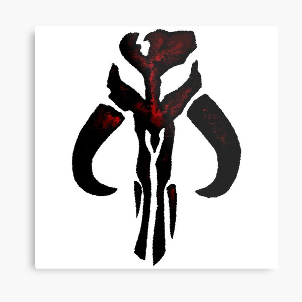 Mandalorian Skull Metal Prints | Redbubble