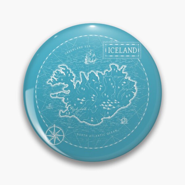 Item preview, Vintage Map Iceland designed and sold by Motivburg.