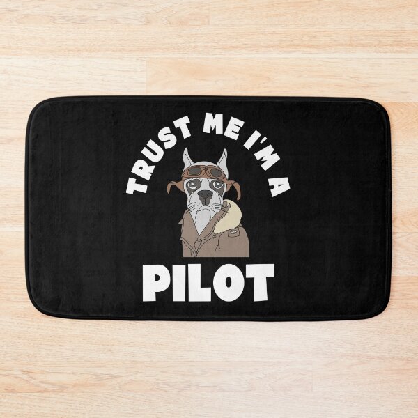 Item preview, Trust Me I'm a Pilot. Cartoon Dog. Funny Pilot Gift designed and sold by VFRZone.