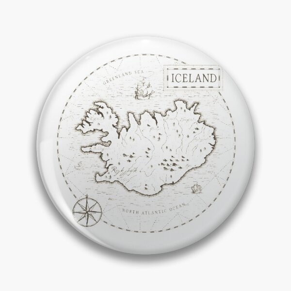 Item preview, Vintage Map Iceland designed and sold by Motivburg.