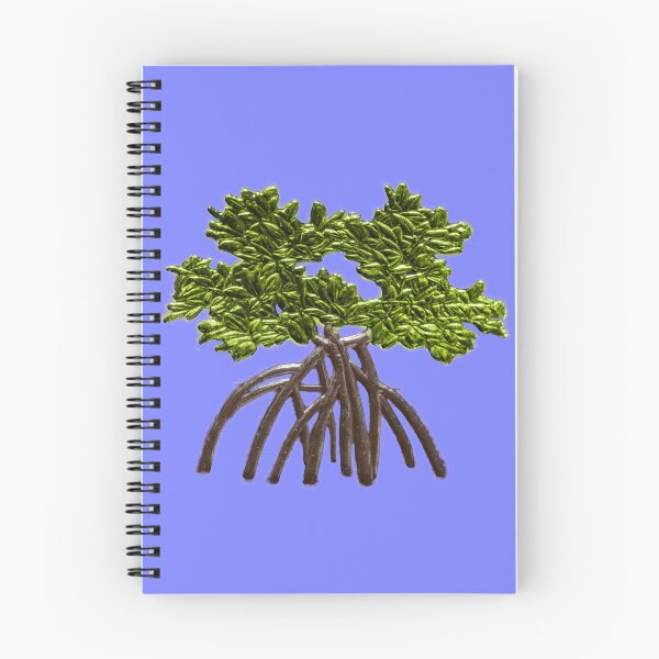 Item preview, Virgin Islands Green and Brown Mangrove Tree on Blue designed and sold by articlave.