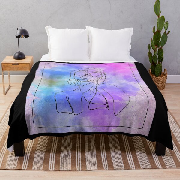 Item preview, Watercolor Woman Beautiful Colorful Line Drawing Art designed and sold by Alexanderhishop.