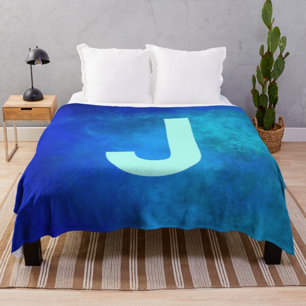 Item preview, Cosmic Fire Blue Alphabet J designed and sold by geoceltic.