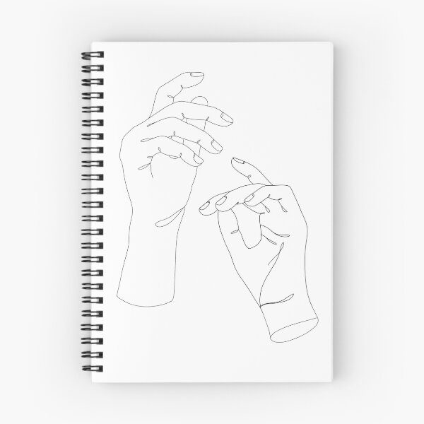 Item preview, Hands . Single Line Drawing designed and sold by primapixie.