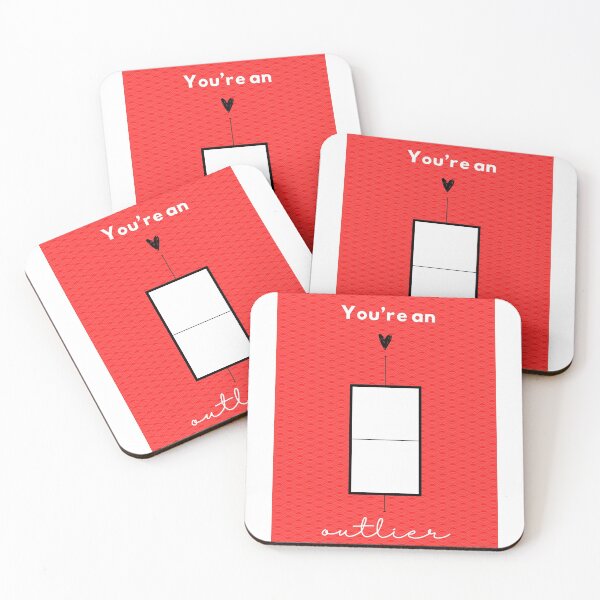 Item preview, You're an Outlier- Statistics Romance Design designed and sold by statsandcats.