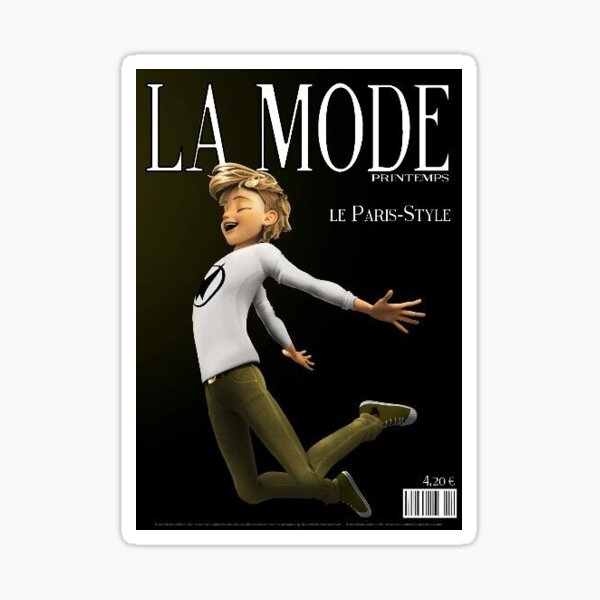 Adrien Agrete magazine cover Pegatina