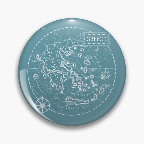 Item preview, Vintage Map Greece designed and sold by Motivburg.