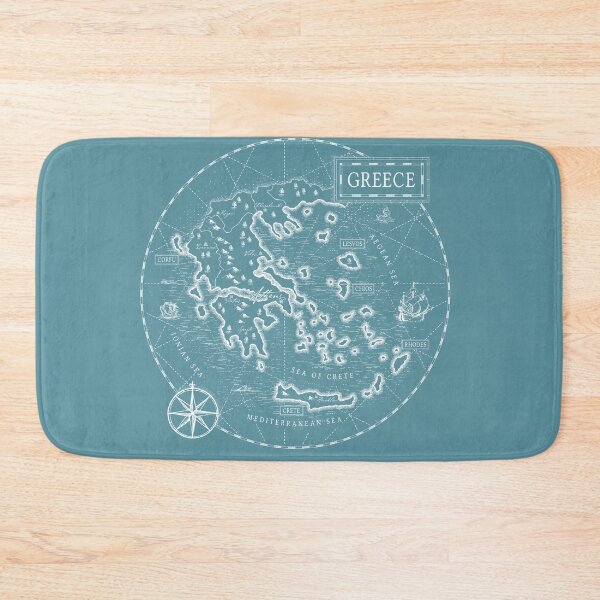 Item preview, Vintage Map Greece designed and sold by Motivburg.