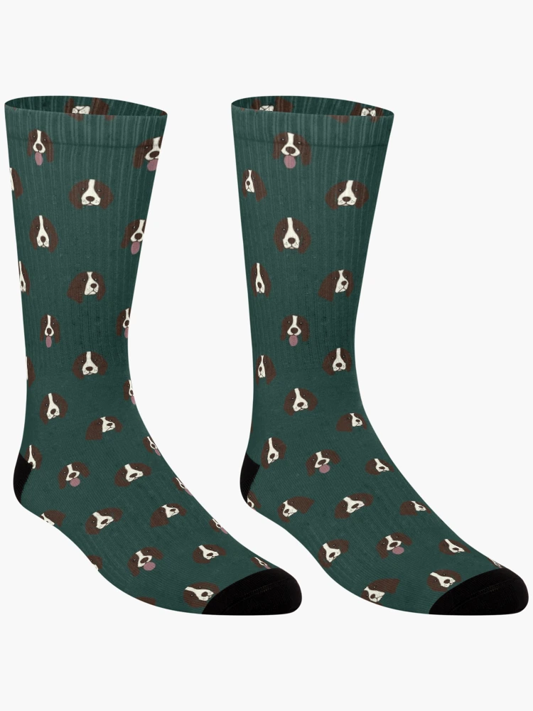 Thumbnail 3 of 5, Socks, Springer Spaniel Pattern designed and sold by elysialucas.