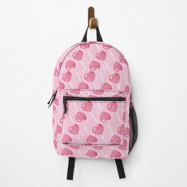 y2k Pink and White Spikey Heart Backpack