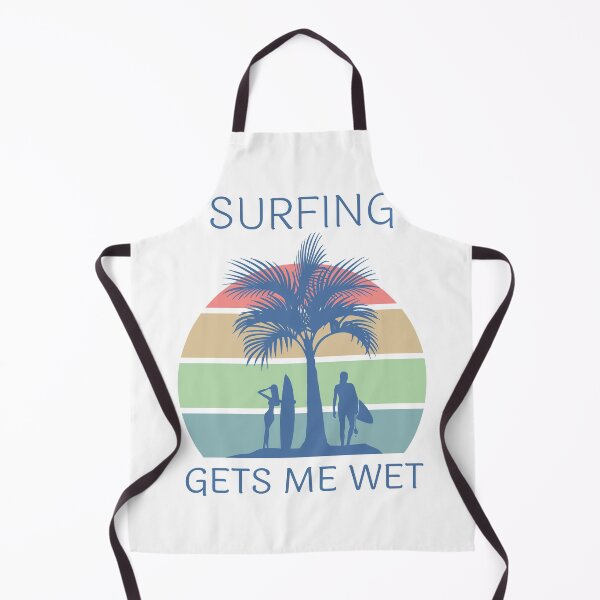 Item preview, Surfing Gets Me Wet Retro Sunset designed and sold by liftdesign.