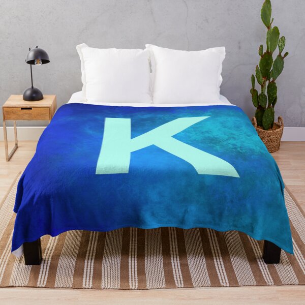Item preview, Cosmic Fire Blue Alphabet K designed and sold by geoceltic.