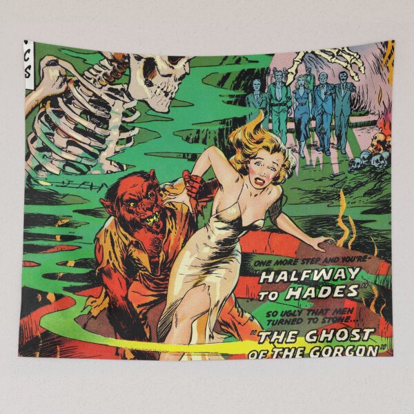 Item preview, Retro Ghost Comics Book Cover | Vintage Horror Terror designed and sold by SLAG-Creative.