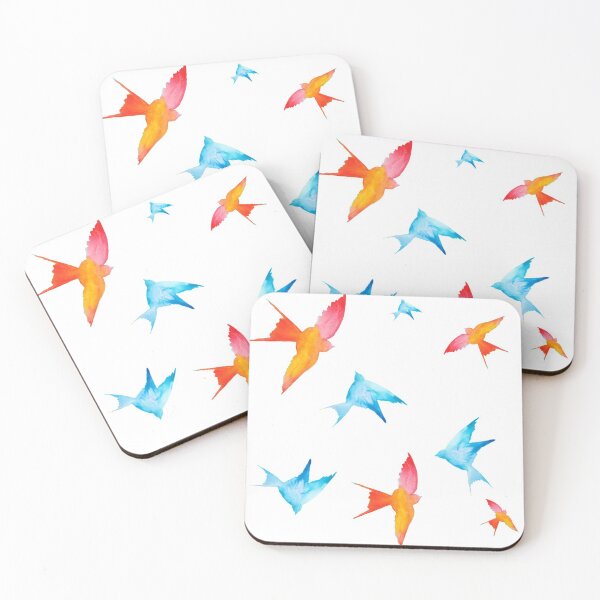 Item preview, martlets birds red and blue batter  designed and sold by Rudni.