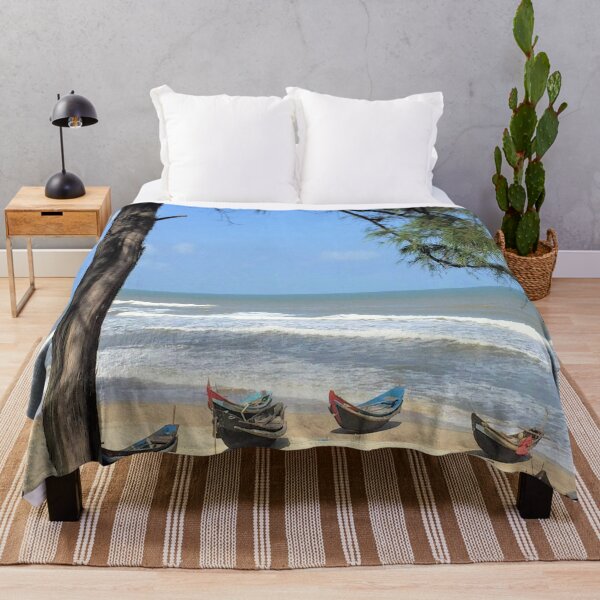 Item preview, Small Boats Waiting By The Ocean - Landscape Vietnam designed and sold by Travelforever.