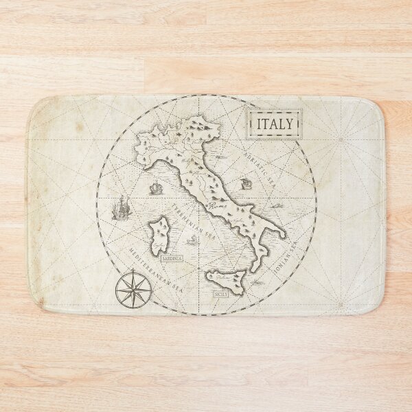Item preview, Vintage Map Italy designed and sold by Motivburg.
