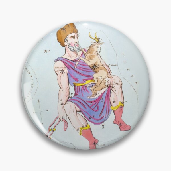 Item preview, Antique Auriga Constellation Map designed and sold by VintageArchive.