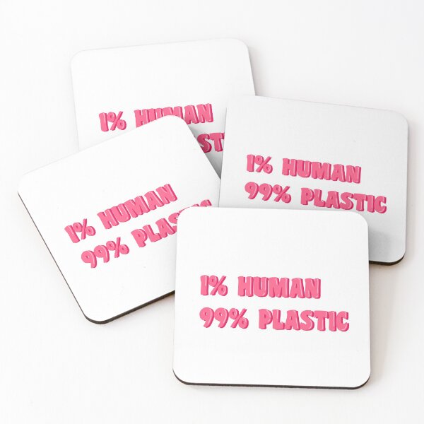 Item preview, 1% human 99% plastic stickers designed and sold by Laukays.