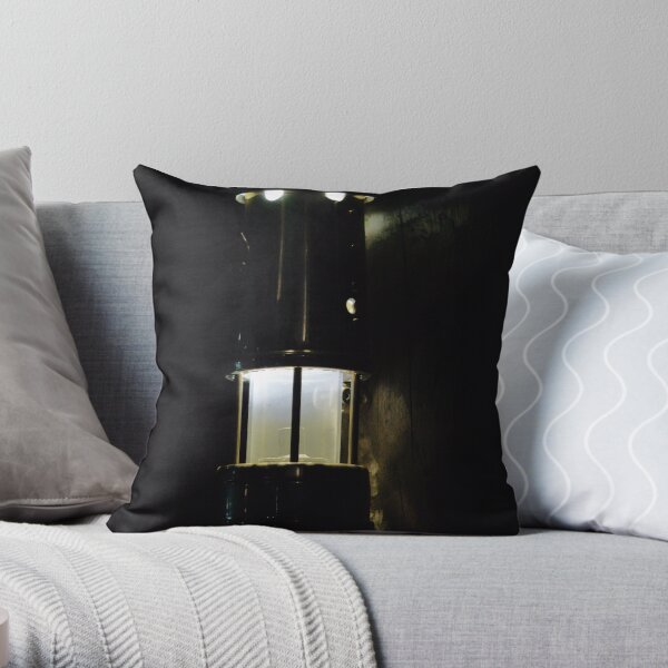 Miners Lamp Throw Pillow