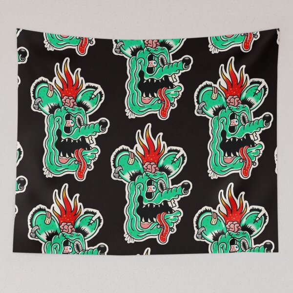 Item preview, Ratos de porão traditional tattoo designed and sold by rafaelwolf.