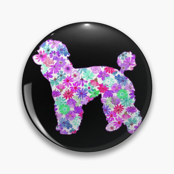 Item preview, Womens Trippy Watercolor Art Flowers Colorful Poodle Gifts Poodle designed and sold by Alexanderhishop.