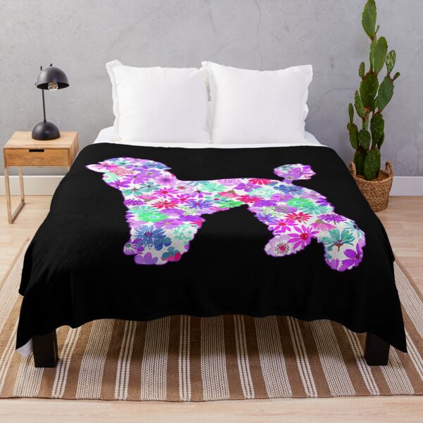 Artikelvorschau, Damen Trippy Aquarell Kunst Blumen Bunte Pudel Geschenke Pudel entworfen und verkauft von Alexanderhishop.