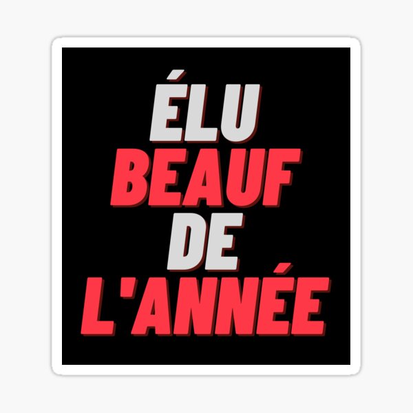 élu beauf de l'année Sticker