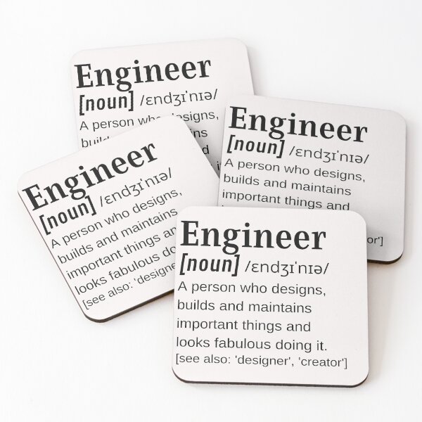 Item preview, Engineer Female or Gay Noun Fabulous Dictionary Definition Engineering Design designed and sold by DefinitionX.