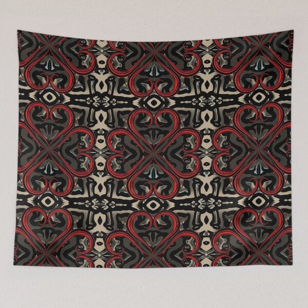 Item preview, Valentine Heart Ornamental Pattern designed and sold by Arcane  Adorable.