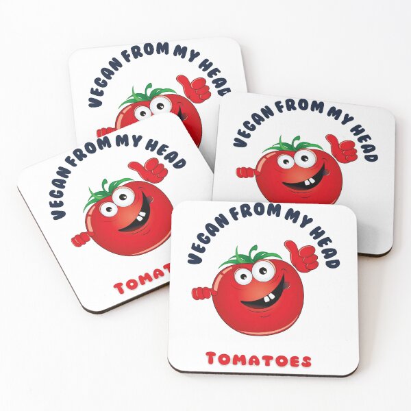 Item preview, Vegan from my head tomatoes prints designed and sold by Misaali5-4.
