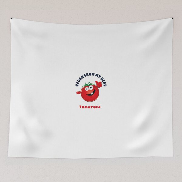 Item preview, Vegan from my head tomatoes prints designed and sold by Misaali5-4.