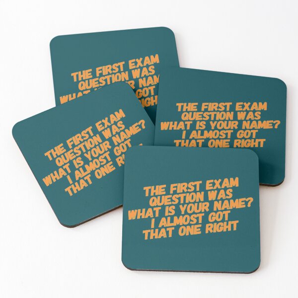 Item preview, funny Exam Questions Quote designed and sold by bradm50.
