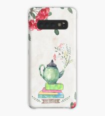 Books & Tea Watercolor Case/Skin for Samsung Galaxy