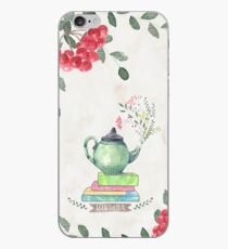 Books & Tea Watercolor iPhone Case