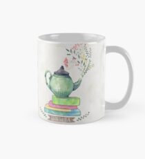 Books & Tea Watercolor Mug