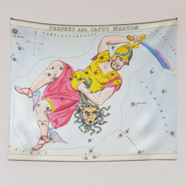 Item preview, Antique Constellation Map of Perseus, Caput Medusæ designed and sold by VintageArchive.