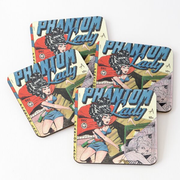 Item preview, Retro Phantom Lady Comic Book Cover | Vintage Female Superhero designed and sold by SLAG-Creative.