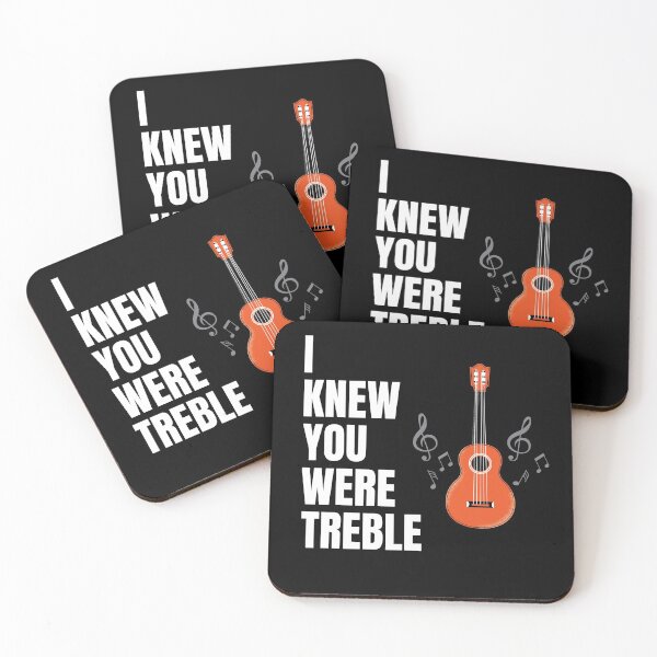 Item preview, Treble Clef Quote - I Knew You Were Treble designed and sold by Clothing-Guru.