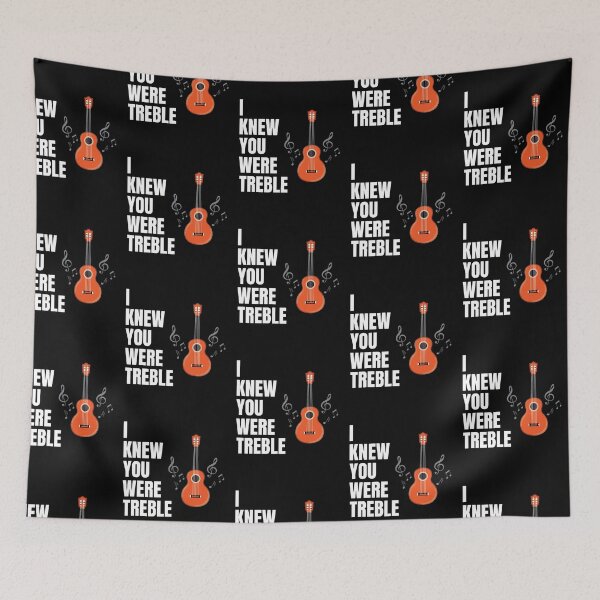 Item preview, Treble Clef Quote - I Knew You Were Treble designed and sold by Clothing-Guru.
