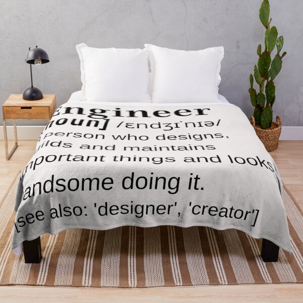 Item preview, Engineer Male Handsome Man Dictionary Definition Engineering Design designed and sold by DefinitionX.