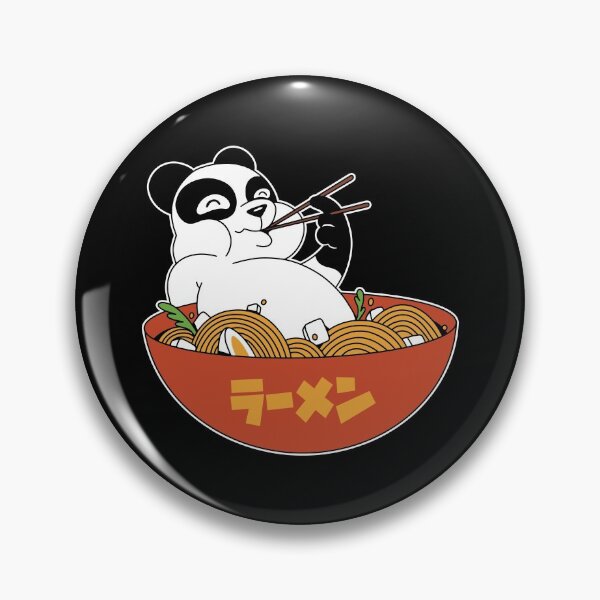 Item preview, Panda In Ramen Bowl Eating Ramen designed and sold by OnepixArt.