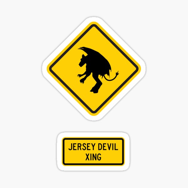 Jersey Devil Xing Sticker