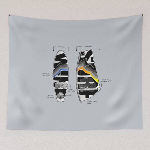 Item preview, Wind Surf Gear Board Sail Cool Design designed and sold by frenchsalsa.