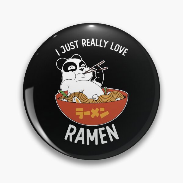 Item preview, I Just Really Love Ramen Panda Eating Ramen designed and sold by OnepixArt.